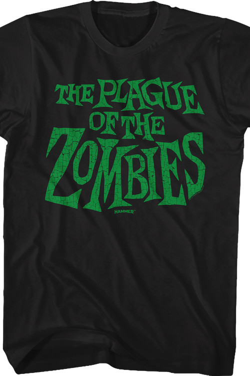 The Plague Of The Zombies Logo Hammer Films T-Shirt
