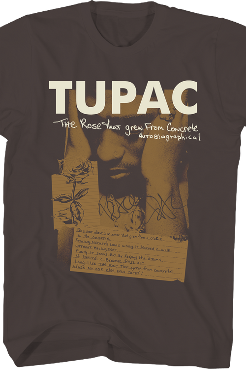 The Rose That Grew From Concrete Tupac Shakur T-Shirt