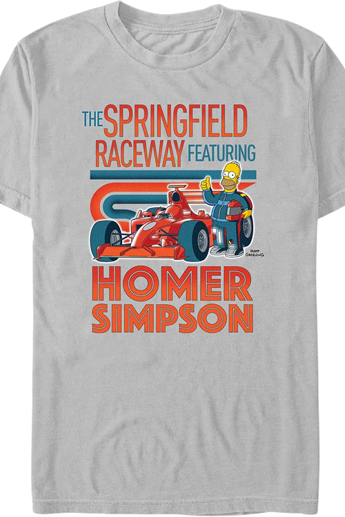 The Springfield Raceway Simpsons T-Shirt