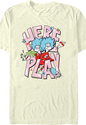 Thing 1 & Thing 2 Here to Play Dr. Seuss T-Shirt