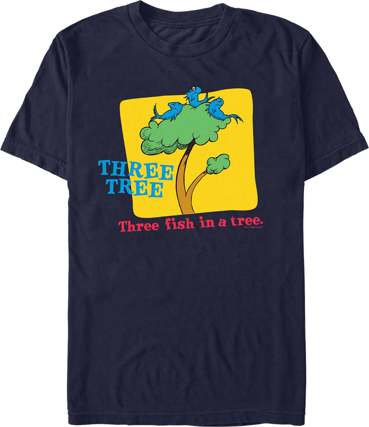 Three Fish In A Tree Dr. Seuss T-Shirt