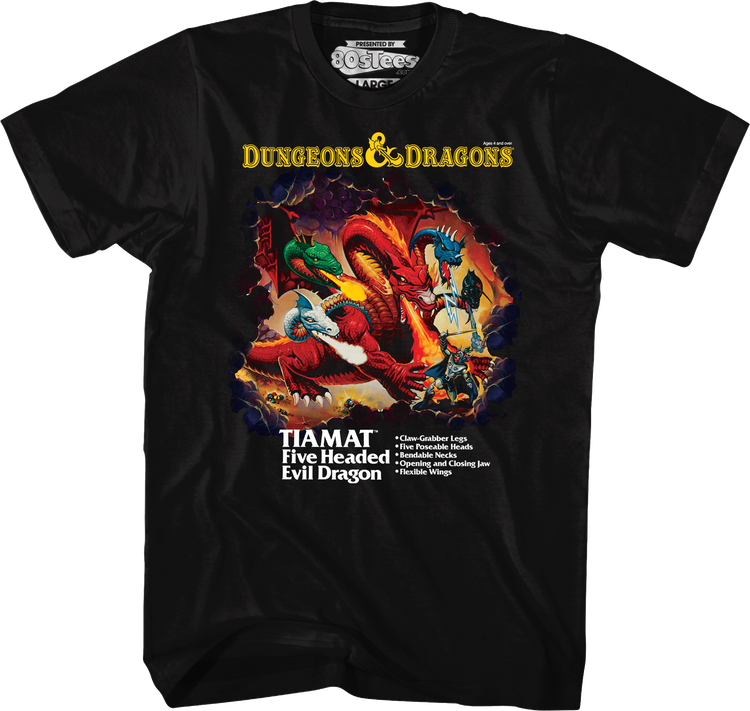 Tiamat Box Art Dungeons & Dragons T-Shirt