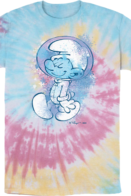 Tie Dye Astro Smurf T-Shirt