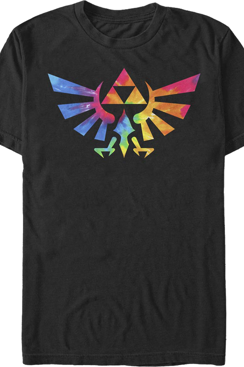 Tie Dye Trifoce Logo Legend of Zelda T-Shirt