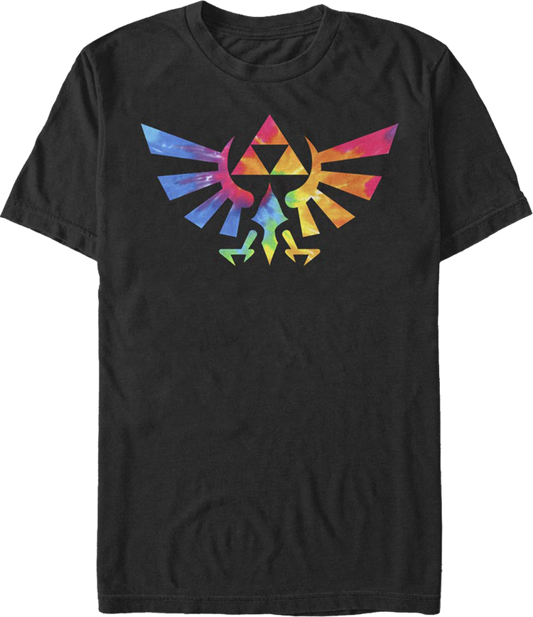 Tie Dye Trifoce Logo Legend of Zelda T-Shirt