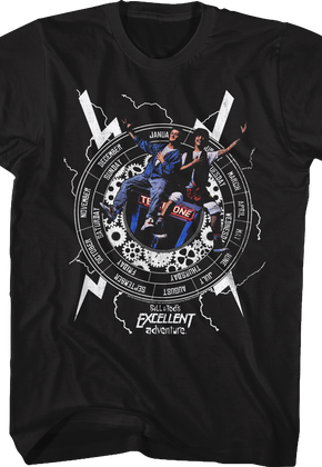 Time Machine Bill and Ted's Excellent Adventure T-Shirt