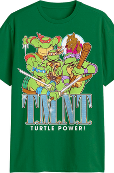 Turtle Power Action Poses Teenage Mutant Ninja Turtles T-Shirt