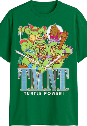 Turtle Power Action Poses Teenage Mutant Ninja Turtles T-Shirt