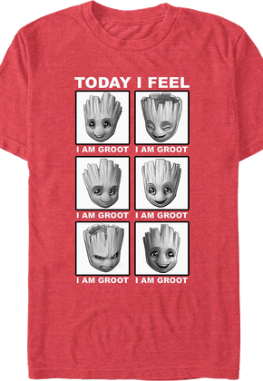Today I Feel Groot Guardians Of The Galaxy T-Shirt