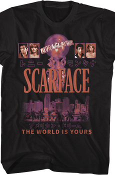 Tony Montana & Elvira Hancock The World Is Yours Scarface T-Shirt