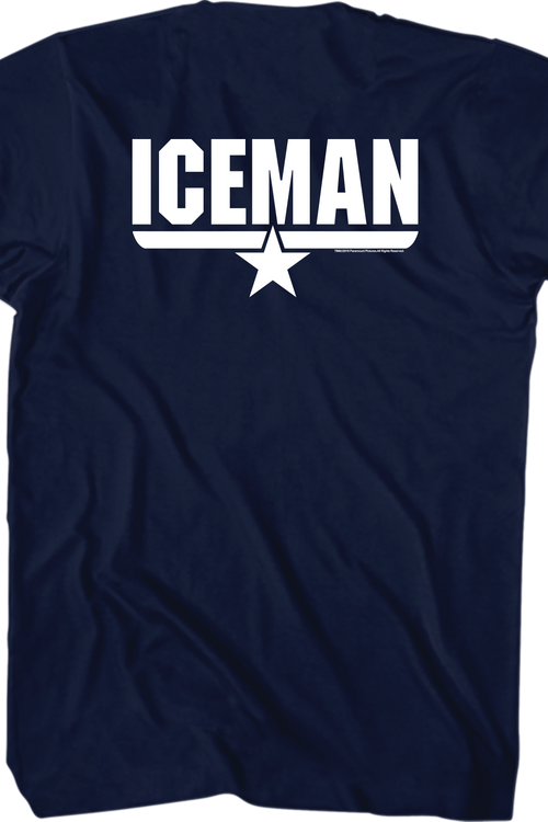 Top Gun Iceman Name T-Shirt