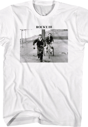 Training Black And White Photo Rocky III T-Shirt