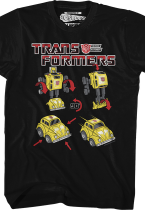 Bumblebee Form Steps Transformers T-Shirt