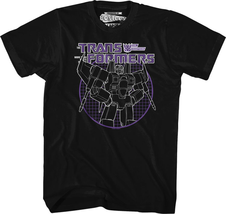 Starscream Circle Grid Transformers T-Shirt