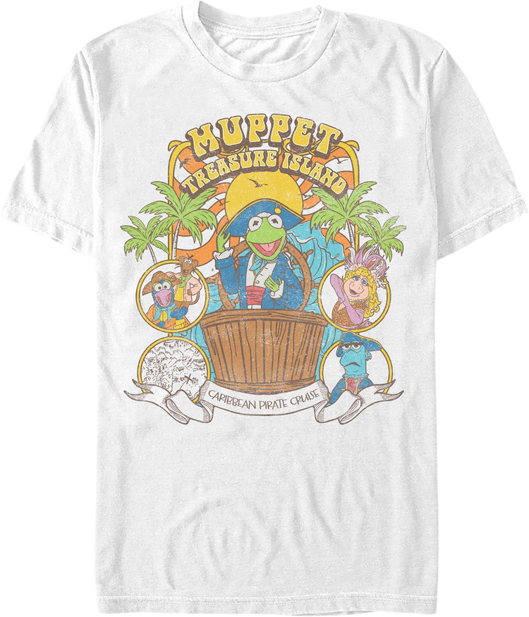 Treasure Island Caribbean Pirate Cruise Muppets T-Shirt