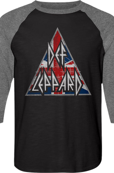 Triangle Def Leppard Raglan Baseball Shirt
