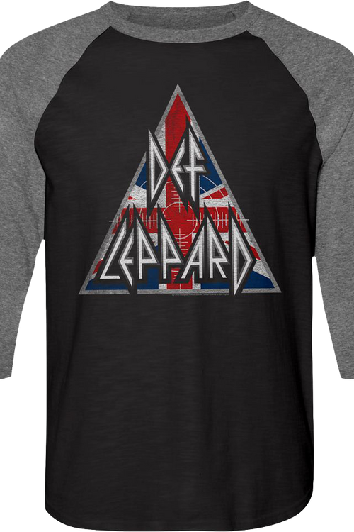 Triangle Def Leppard Raglan Baseball Shirt