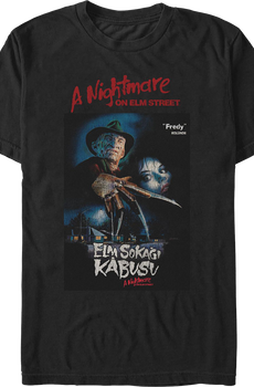 Turkish Poster Nightmare On Elm Street T-Shirt