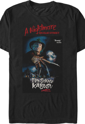 Turkish Poster Nightmare On Elm Street T-Shirt