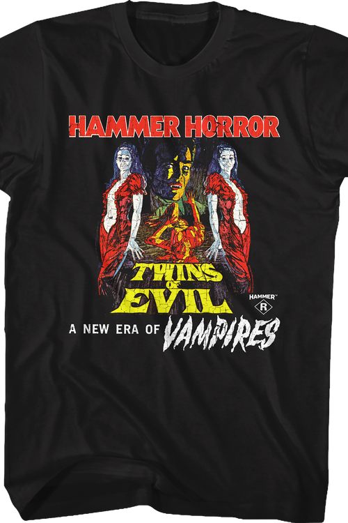 Twins Of Evil Hammer Films T-Shirt