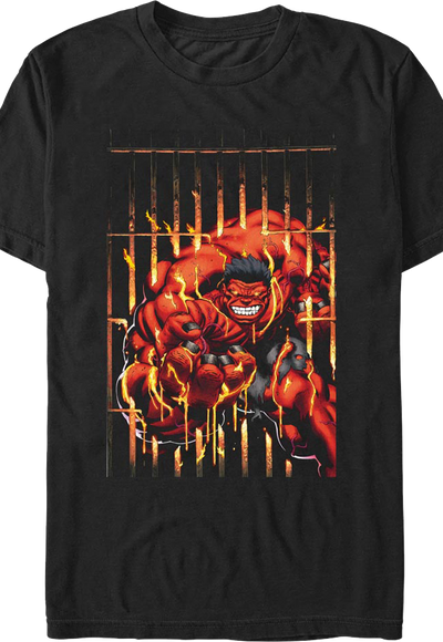 Uncaged Red Hulk Marvel Comics T-Shirt