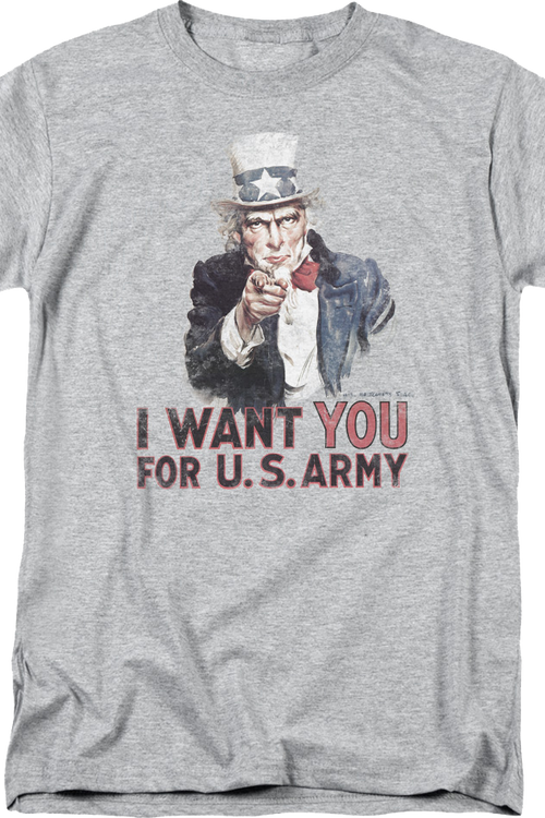 Uncle Sam I Want You For U.S. Army T-Shirt