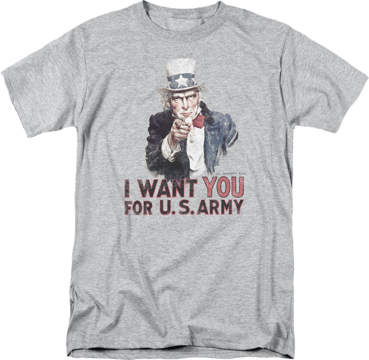 Uncle Sam I Want You For U.S. Army T-Shirt