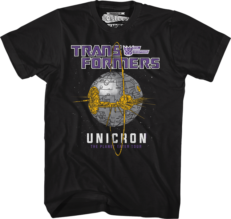 Unicron The Planet Eater Tour Transformers T-Shirt