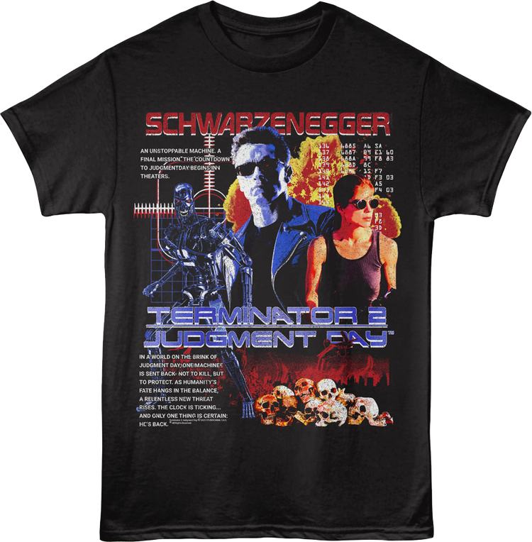 Unstoppable Machine Collage Terminator 2 T-Shirt