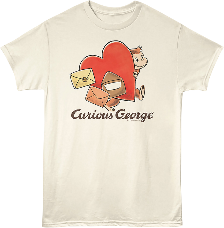 Valentine's Day Mail Curious George T-Shirt