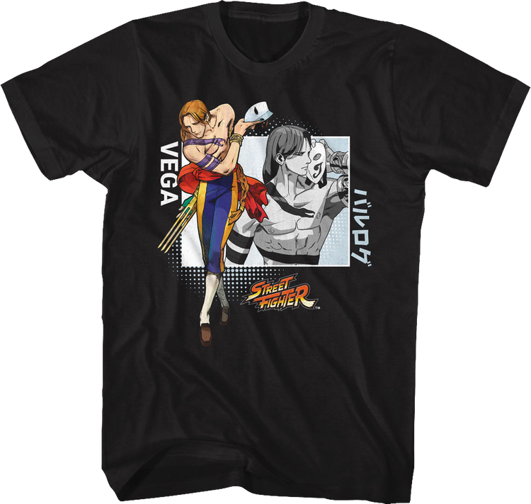 Vega Unmasked Street Fighter T-Shirt