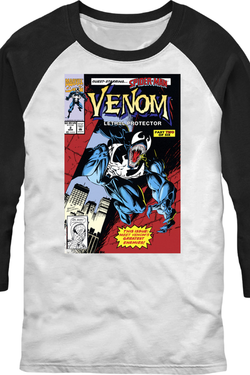 Venom Lethal Protector Part Two Raglan Baseball Shirt