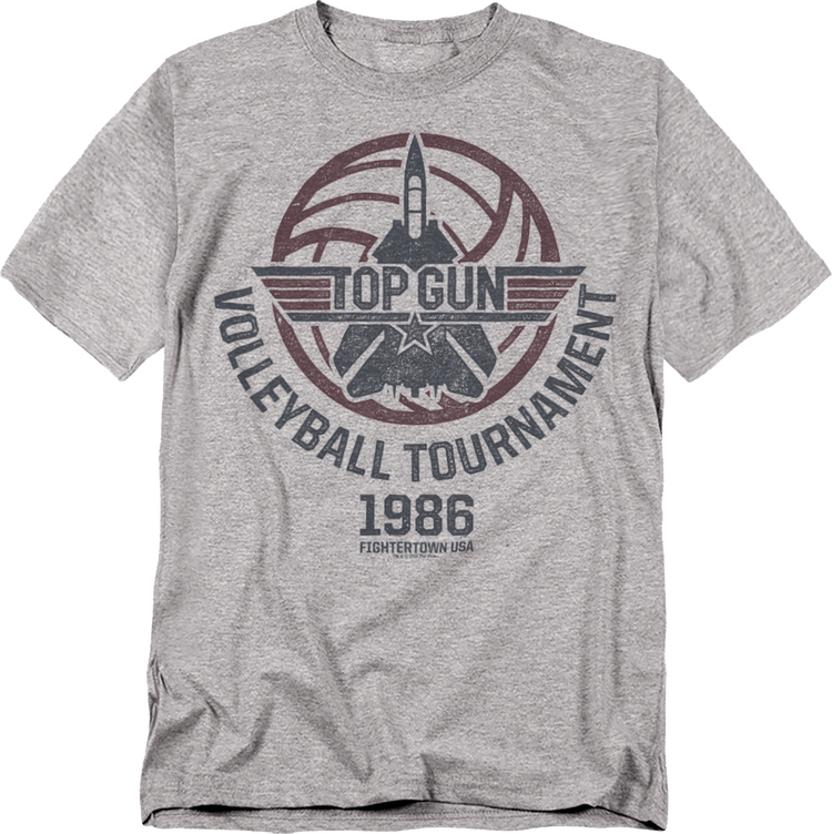 Vintage 1986 Volleyball Tournament Top Gun T-Shirt