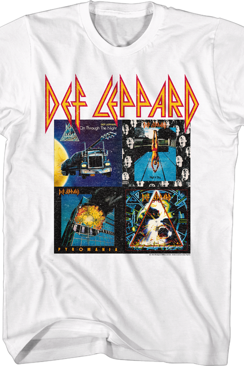 Vintage Album Covers Collage Def Leppard T-Shirt