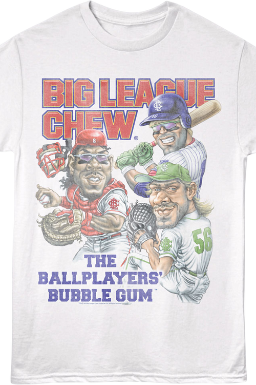 Vintage Ballplayers' Bubble Gum Big League Chew T-Shirt