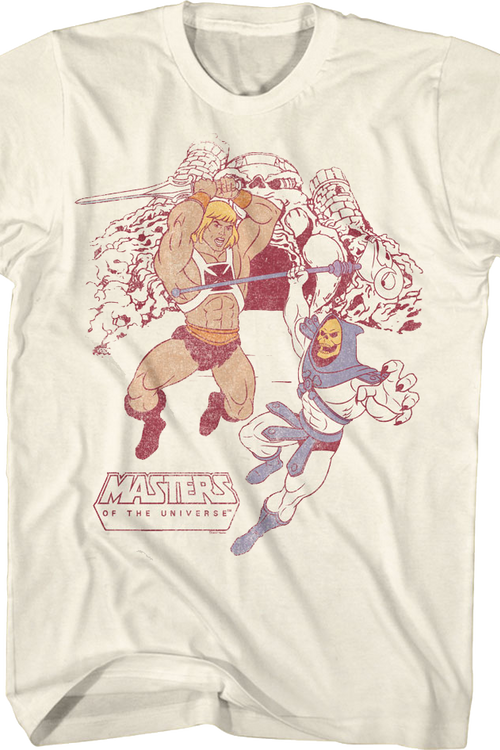Vintage Battle He-Man vs. Skeletor Masters of the Universe T-Shirt