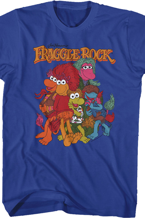 Vintage Blue Group Picture Fraggle Rock T-Shirt
