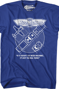 Vintage Blueprints Micro Machines T-Shirt