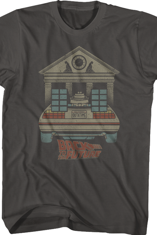 DeLorean And Clock Tower Back To The Future T-Shirt