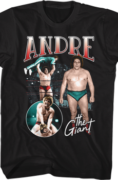 Vintage Collage Andre The Giant T-Shirt