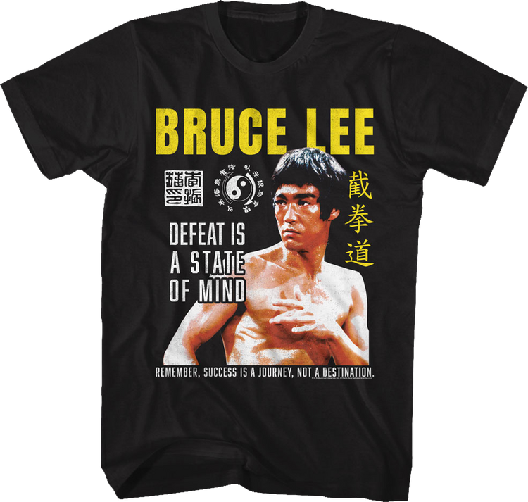 Vintage Defeat Is A State Of Mind Bruce Lee T-Shirt
