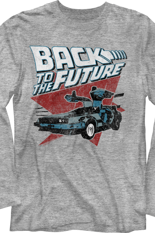 Vintage DeLorean Back To The Future Long Sleeve Shirt