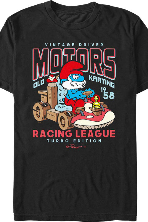 Vintage Driver Racing Smurfs T-Shirt