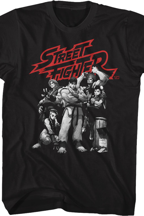 Vintage Group Pose Street Fighter T-Shirt