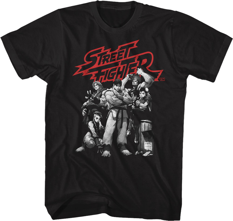 Vintage Group Pose Street Fighter T-Shirt