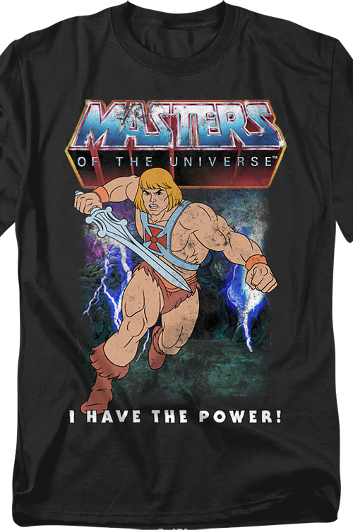 Vintage He-Man I Have The Power Pose Masters Of The Universe T-Shirt