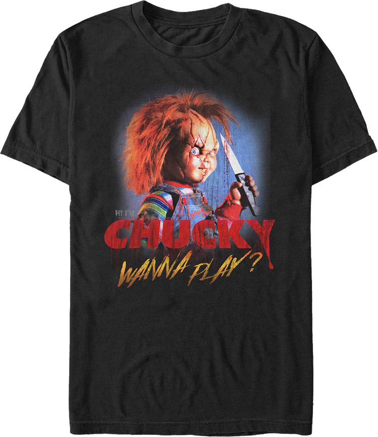 Vintage Hi I'm Chucky Wanna Play Child's Play T-Shirt