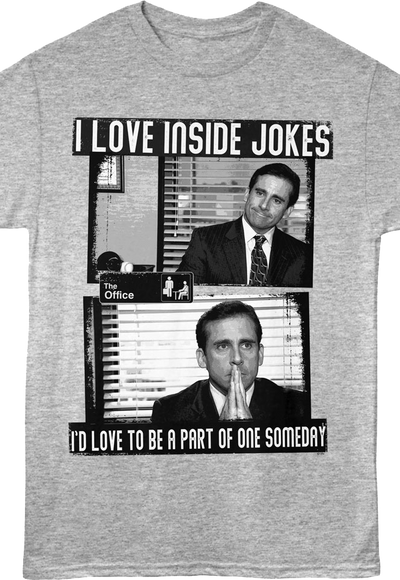 Vintage I Love Inside Jokes The Office T-Shirt