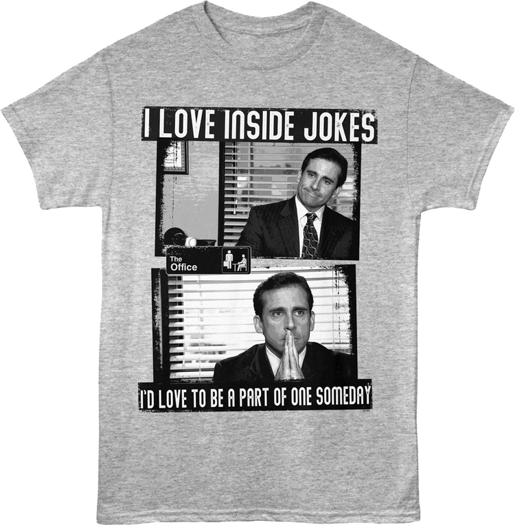 Vintage I Love Inside Jokes The Office T-Shirt