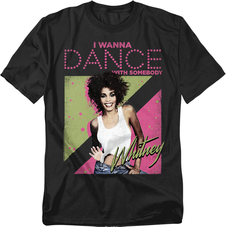 Vintage I Wanna Dance With Somebody Whitney Houston T-Shirt
